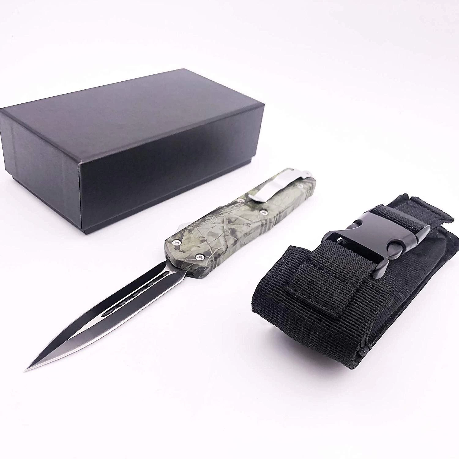 9.0" OTF Knife NK Green Viper High Carbon Assisted EDC - Image 4