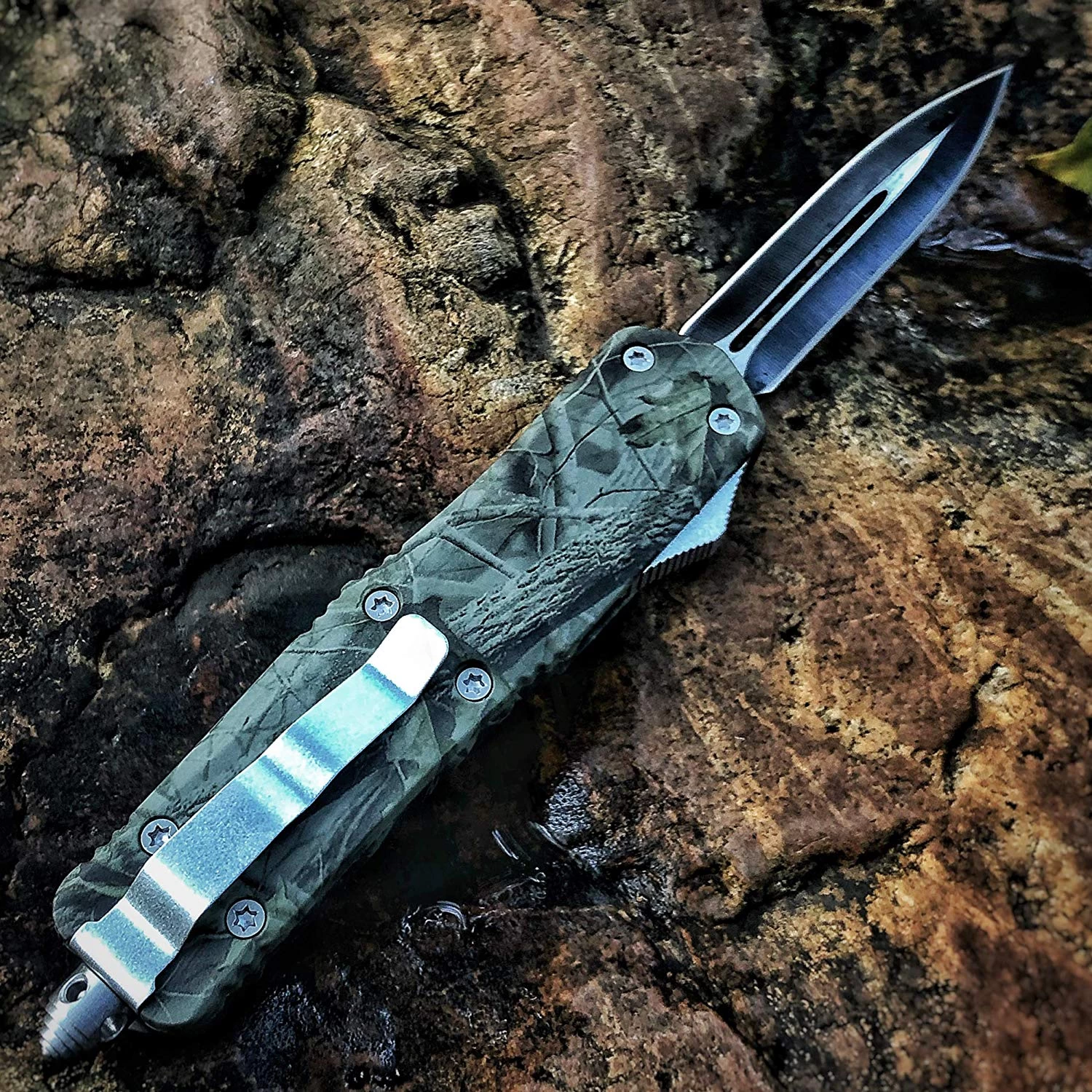 9.0" OTF Knife NK Green Viper High Carbon Assisted EDC - Image 3