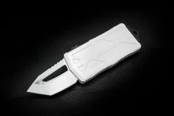 Microtech Knives Exocet T/E Stormtrooper Tanto CA Legal OTF Automatic Knife White Blade And Handle 158-1ST