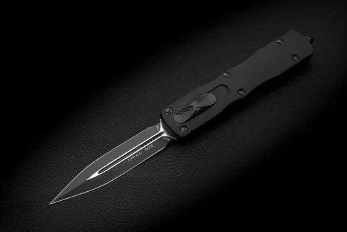 Microtech Knives Dirac Dagger OTF Automatic Knife Tactical Blackout - 225-1T