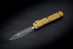 Microtech Knives Ultratech USN GXII Show Special Edition D/E OTF Automatic Knife Black Blade OD Green Handles - 122-USN