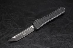 Microtech Knives Ultratech II Signature Series T/E OTF Automatic Knife Tactical Blackout - 123II-1TS