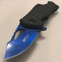 5.75" MTech Tactical Compact Mini Bottle Opener Blue Pocket Knife