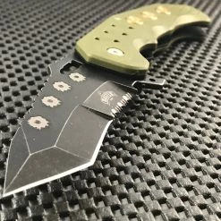 8" Master Green Spring Assisted Tactical Folding Pocket Knife MUA034GN