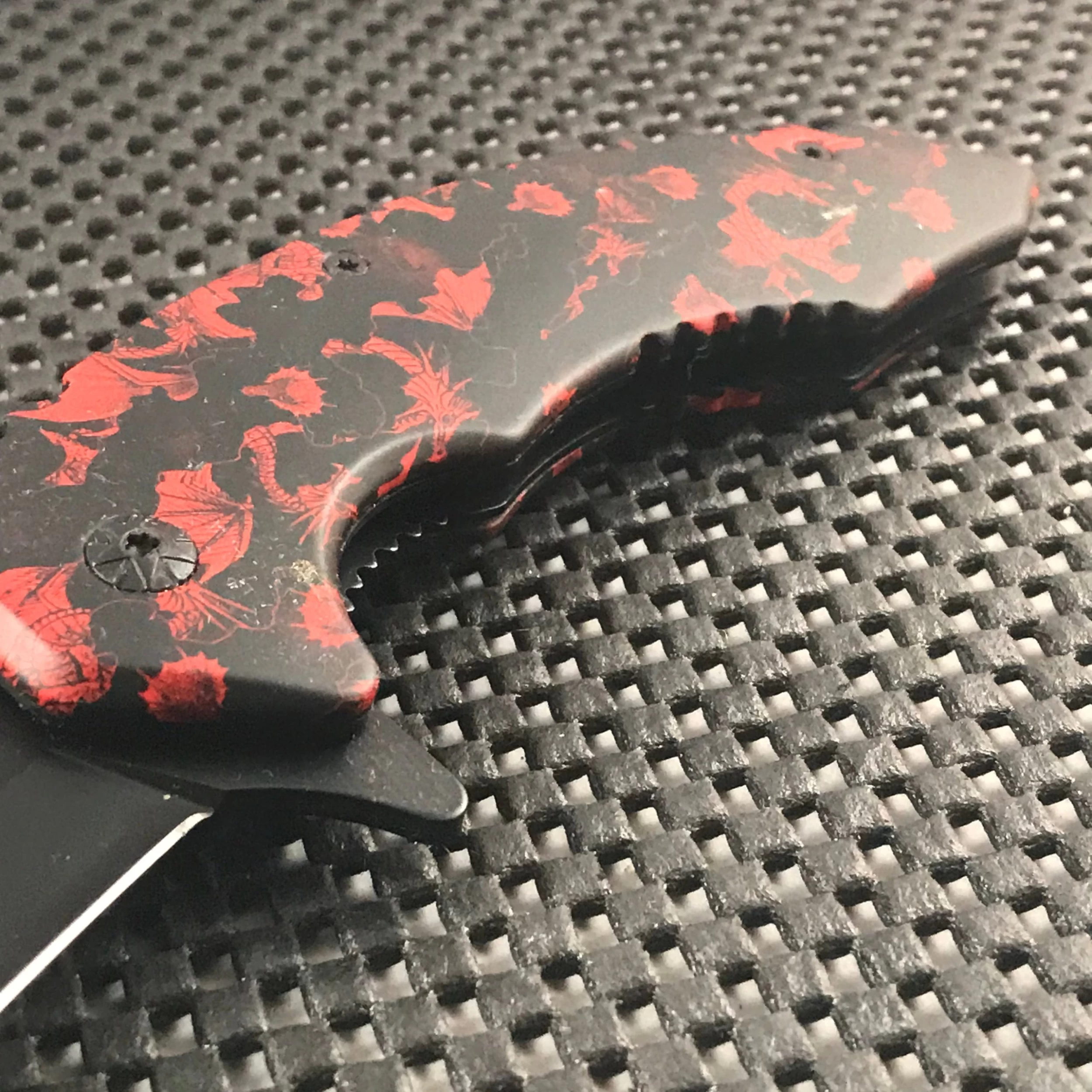 MTech USA Ballistic Tactical Dragon Fantasy Camo Karambit Pocket Knife - Image 6