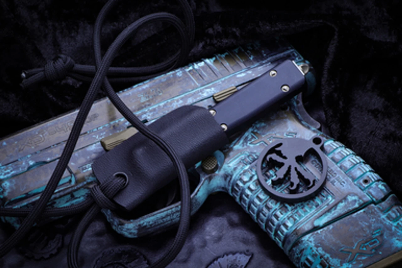 Linos Kydex Neck Sheath Microtech UTX-70 (Contour) W/Neck Cord - Image 2