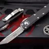 Microtech UTX-85 OTF Automatic Knife 3.1" Tanto Serrated Stonewash 233-12