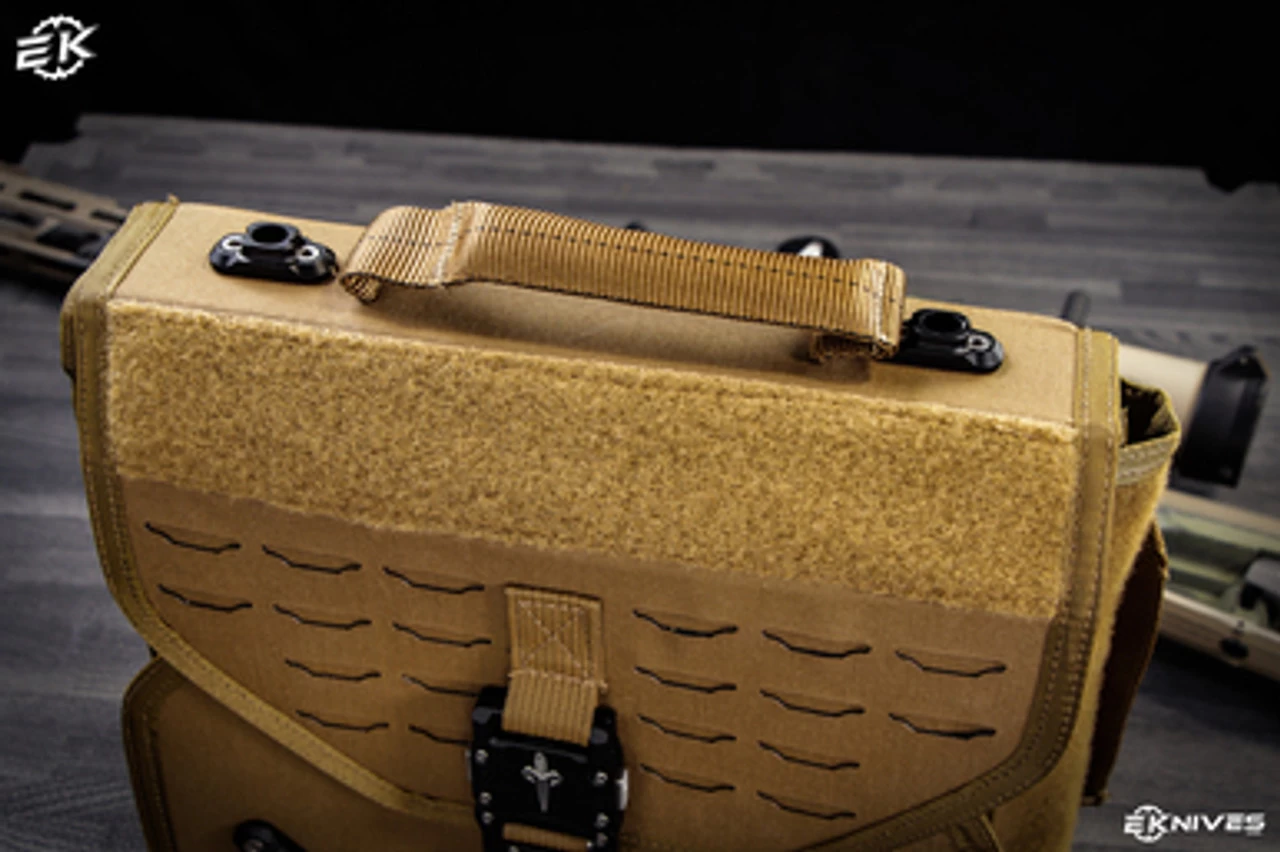 Marfione Custom BADMF Tactical Knives Storage Case Coyote Tan Nylon W/ Carrying Strap - Image 4